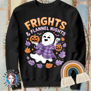 Sweatshirt Frayeurs d'Halloween et Nuits de Flanelle Gentil F