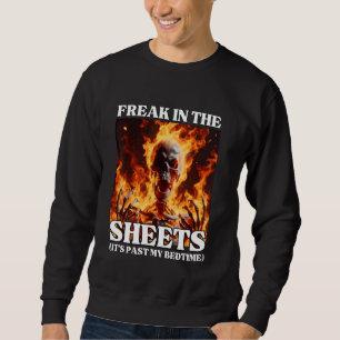 Sweatshirt Freak Dans Les Feuilles Drôle Cringe Dur Skeleton