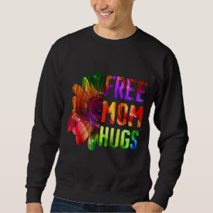 Sweatshirt Free Mom Hugs Daisy Rainbow Heart Sunflower Lgbt P