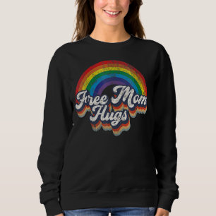 Sweatshirt Free Mom Hugs Rainbow Heart Lgbt Flag Lgbt Pride M