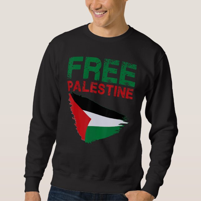 Sweatshirt Free Palestine Support Palestine (Devant)