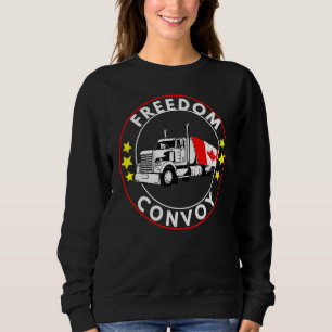 Sweatshirt Freedom Convoy 2022 À L'Appui Du Camionneur Canadi
