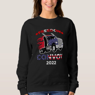 Sweatshirt Freedom Convoy 2022 À L'Appui Du Mandat Des Camion