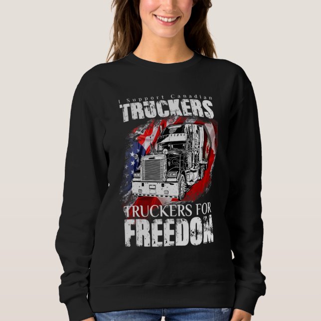 Sweatshirt Freedom Convoy 2022 À L'Appui Du Mandat Des Camion (Devant)