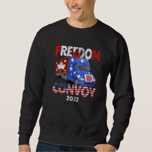 Sweatshirt Freedom Convoy 2022 À L'Appui Du Mandat Des Camion