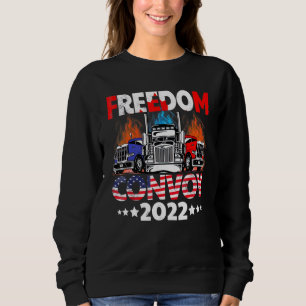 Sweatshirt Freedom Convoy 2022 À L'Appui Du Mandat Des Camion