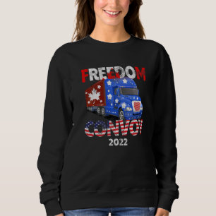 Sweatshirt Freedom Convoy 2022 À L'Appui Du Mandat Des Camion