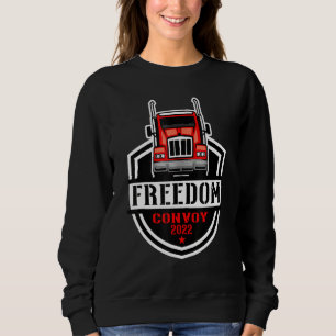 Sweatshirt Freedom Convoy 2022 Chauffeur de camion Canada Sou