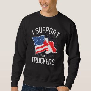 Sweatshirt Freedom Convoy 2022 I Support The Canadian Trucker