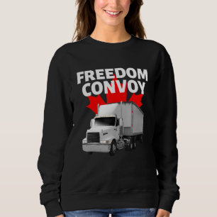 Sweatshirt Freedom Convoy 2022 Soutenez nos camionneurs Canad