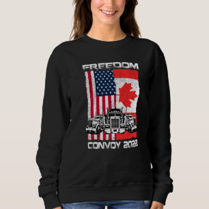 Sweatshirt Freedom Convoy 2022 Soutien des camionneurs canadi