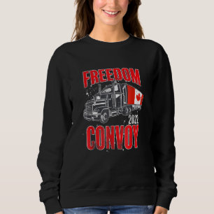Sweatshirt Freedom Convoy 2022 Soutien Mand de camionneurs ca