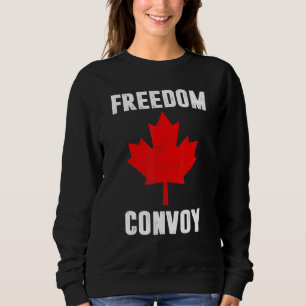 Sweatshirt Freedom Convoy 2022 Trucker Canada