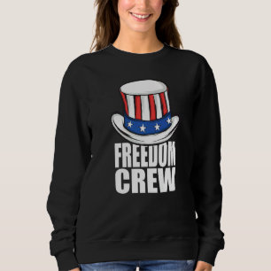 Sweatshirt Freedom Crew 4 juillet la famille Casquette de l'o