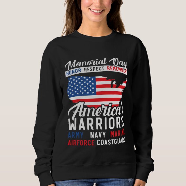 Sweatshirt Freedom Patriotic Veteran USA Flag American Memori (Devant)
