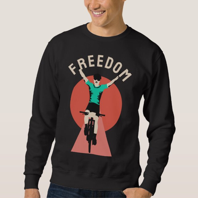 Sweatshirt Freedom Winner Biker Retro Style (Devant)