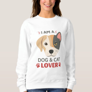 Sweatshirt Freefit JE SUIS un amoureux des chiens et des chat