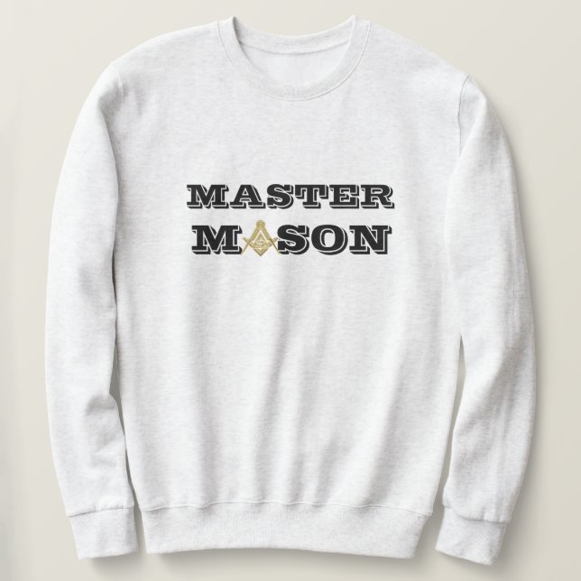 Sweatshirt Freemason Carré et Compass Master mason (Design devant)