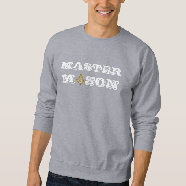 Sweatshirt Freemason Carré et Compass Master Mason (Devant)
