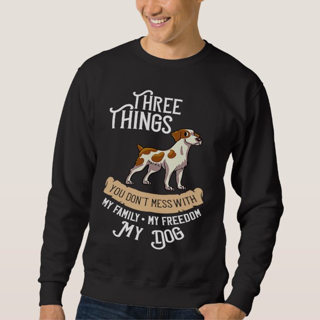 Sweatshirt French Brittany Spaniel Puppies Owner Lover 1 (Devant)