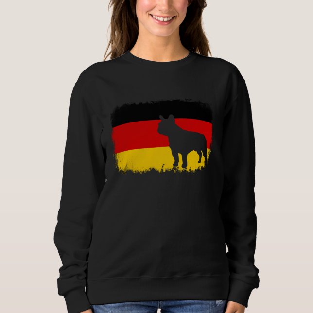 Sweatshirt French bull dog German Germany flag frenchies bull (Devant)