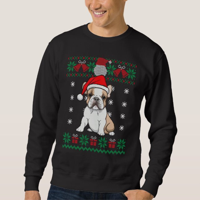 Sweatshirt French Bulldog Dog Ugly Sweater Christmas Puppy Do (Devant)
