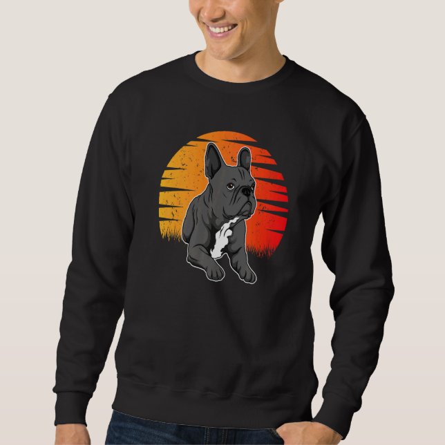 Sweatshirt French Bulldog Frenchie Sunset (Devant)