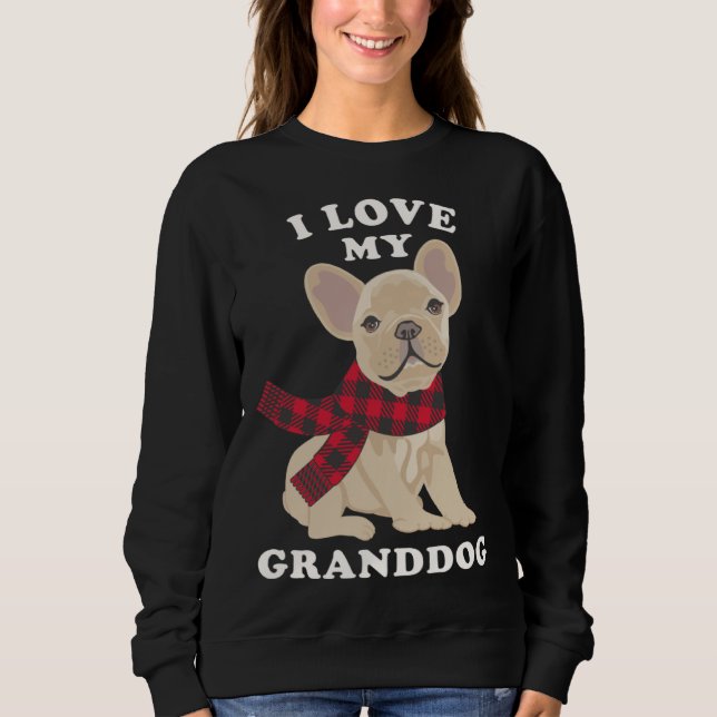 Sweatshirt French Bulldog  Grandma Xmas  Fun Frenchie Granddo (Devant)