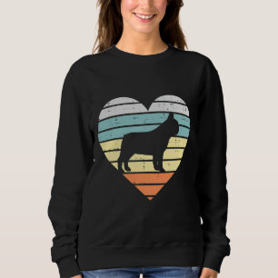 Sweatshirt French Bulldog Heart Sunset Retro Frenchie Chien L