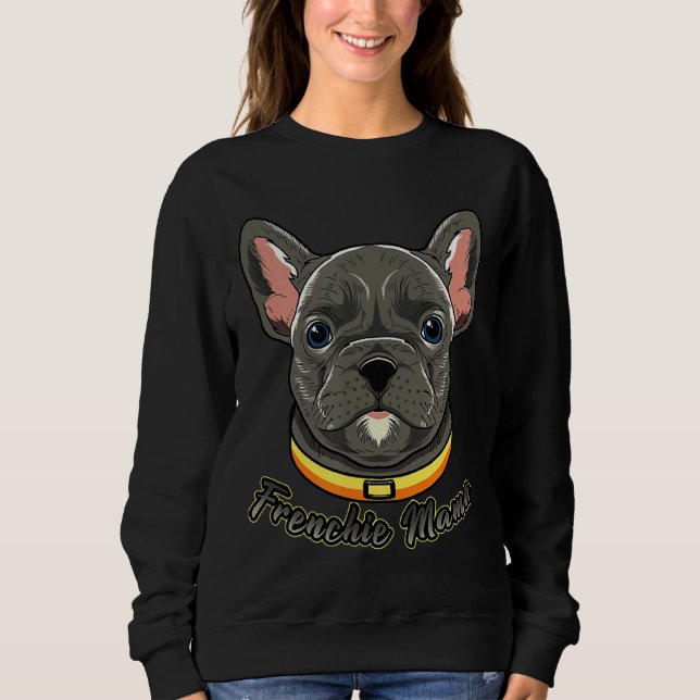 Sweatshirt French Bulldog Kids Frenchie Mama (Devant)