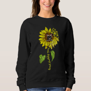 Sweatshirt French Bulldog Mom Love Sunflower Mothers Day