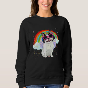 Sweatshirt French Bulldog Unicorn Chemise Girls Space Galaxy