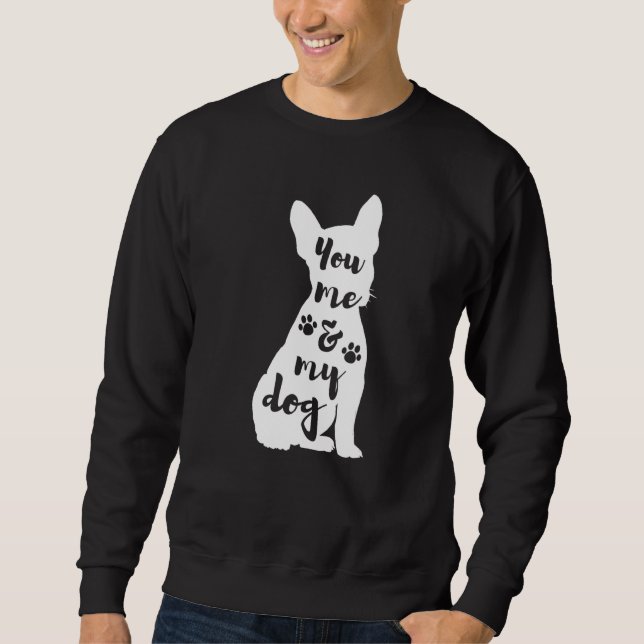 Sweatshirt French Bulldog Vous Moi Et Mon Chien (Devant)