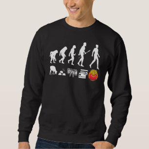 Sweatshirt French Fries Evolution Fryer Fast Food Barbecue