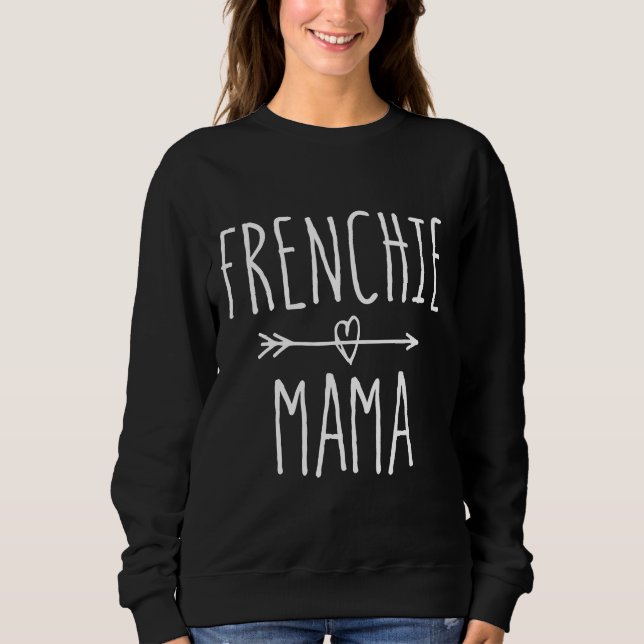 Sweatshirt Frenchie Mama mure French Bulldog Maman (Devant)