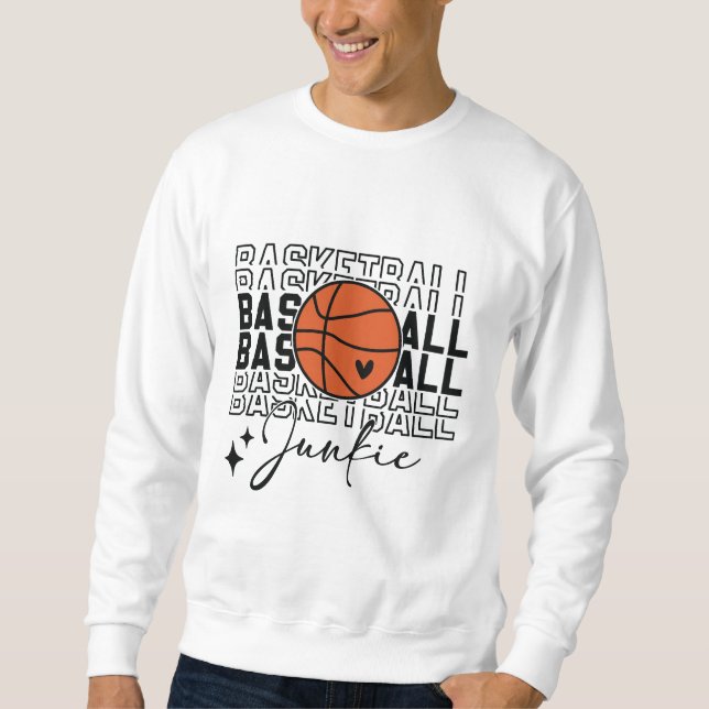 Sweatshirt Frénésie de basket-ball (Devant)