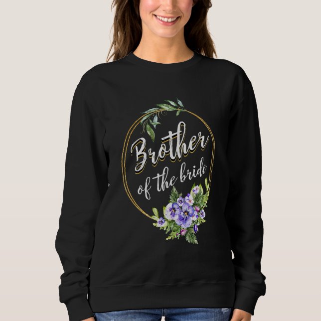 Sweatshirt Frère de la mariée Mariage Réception de mariage Fr (Devant)