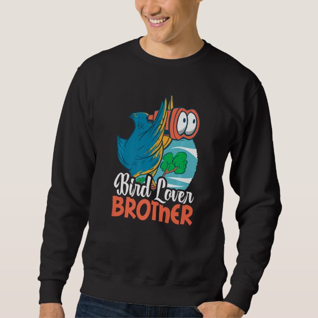 Sweatshirt Frère d'oiseaux avec un oiseau (Devant)