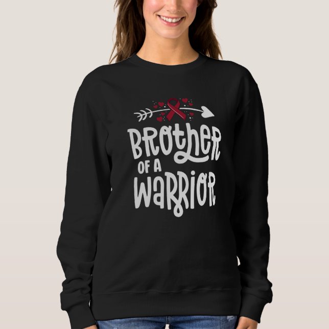 Sweatshirt Frère D'Un Guerrier Malformation Vasculaire Hemang (Devant)
