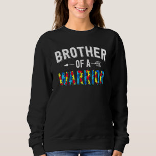 Sweatshirt Frère D'Une Famille De Guerriers Bro World Autism