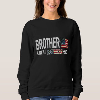 Sweatshirt Frère Un Véritable Héros Américain Fête Des Pères 