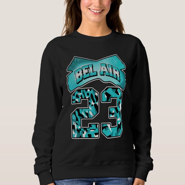 Sweatshirt Fresh Bel Air Numéro 23 Griffey Max 1 Aqua Corresp (Devant)