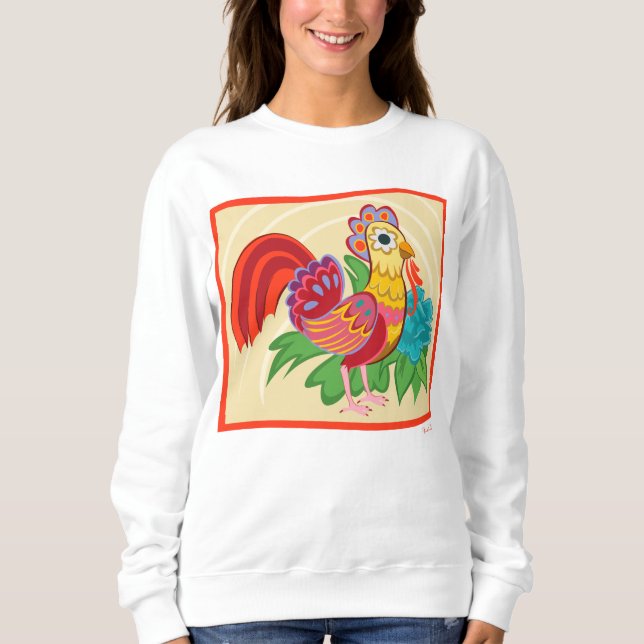 Sweatshirt Frida Kahlo Chicken Graphic (Devant)