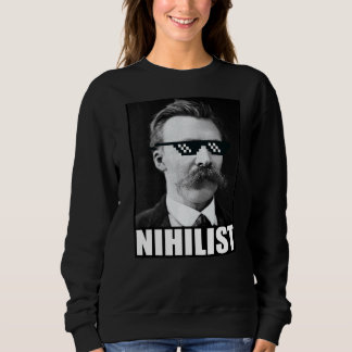 Sweatshirt Friedrich Nietzsche Nihilist Philosophie Dieu est 