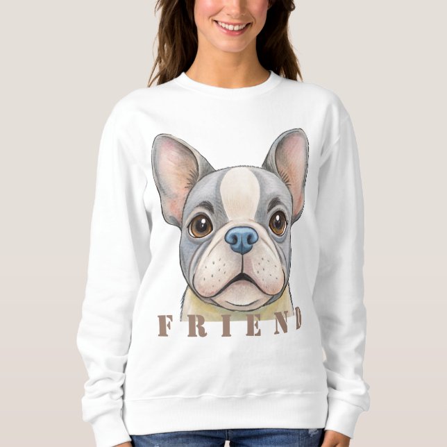 Sweatshirt Friend Bulldog (Devant)
