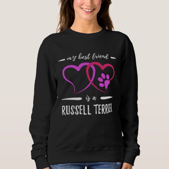Sweatshirt Friend Jack Russell Terrier Dog  Dog Mom (Devant)