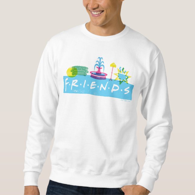 Sweatshirt FRIENDS™ | Logo avec icônes (Devant)
