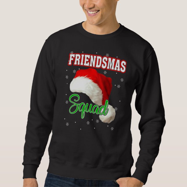 Sweatshirt Friendsmas Santa Hat Squad Xmas Group Vacances d'h (Devant)