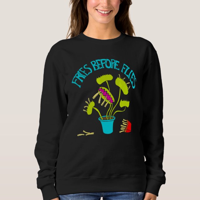 Sweatshirt Fries avant mouches Vénus Flytrap Graphique (Devant)