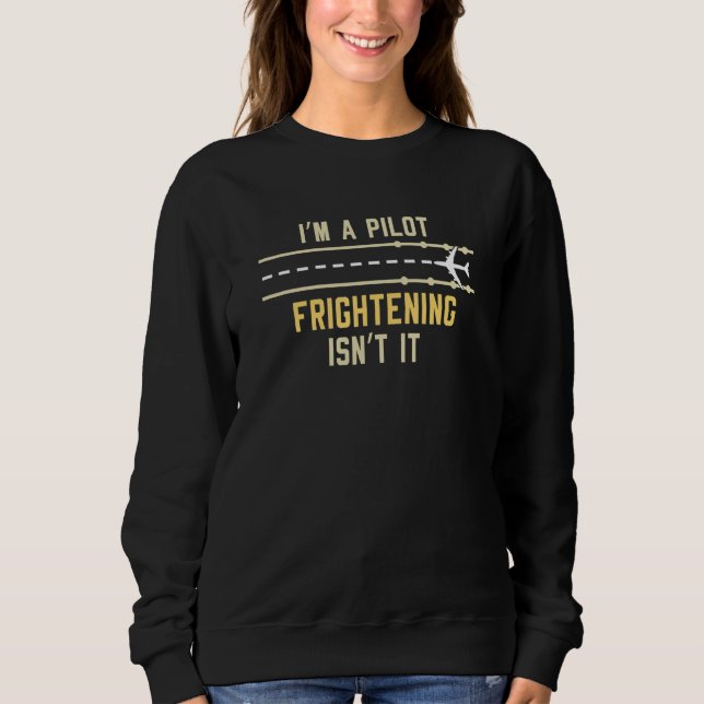 Sweatshirt Frigoriser le vol radar du pilote d'avion (Devant)